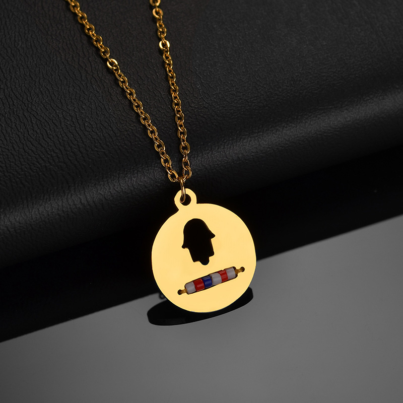 Colorful Rice Bead Sweater Chain