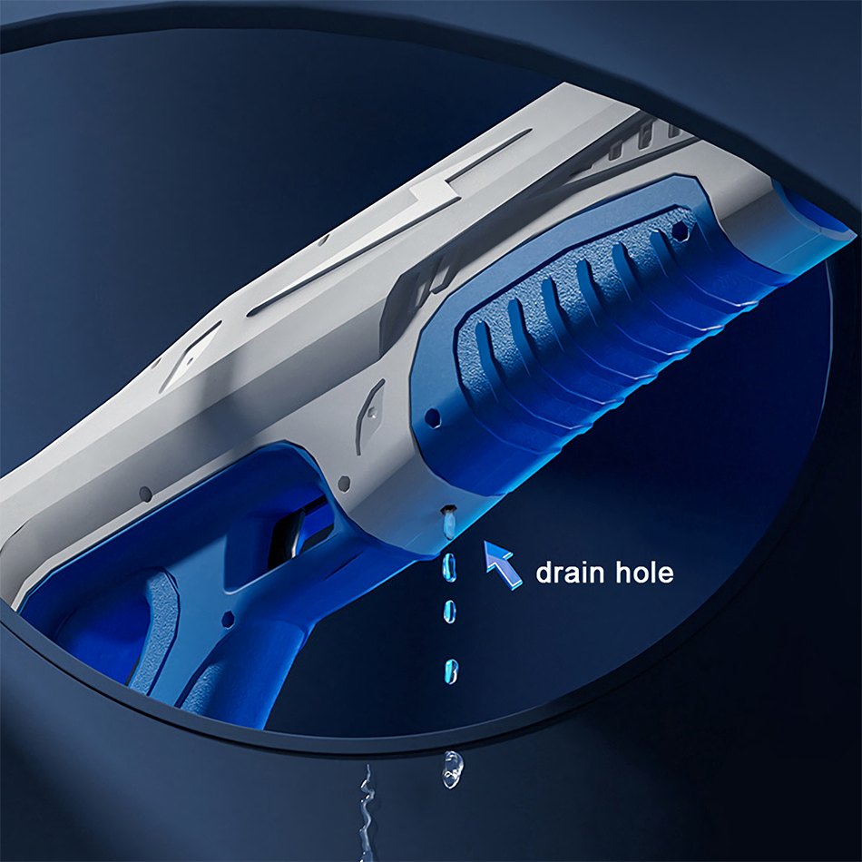 Powerful Electronic Automatic Water Blaster Water Absorption Continuous Gun Xmas Gift Blue 3