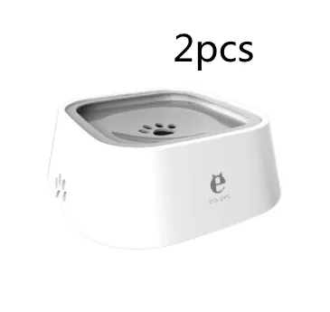 Pet Feeding Bowls Not Wetting Mouth No Spill Cat Bowl Prevent Splashing Water Feeder Grey2Pcs - Shop at LoveMi