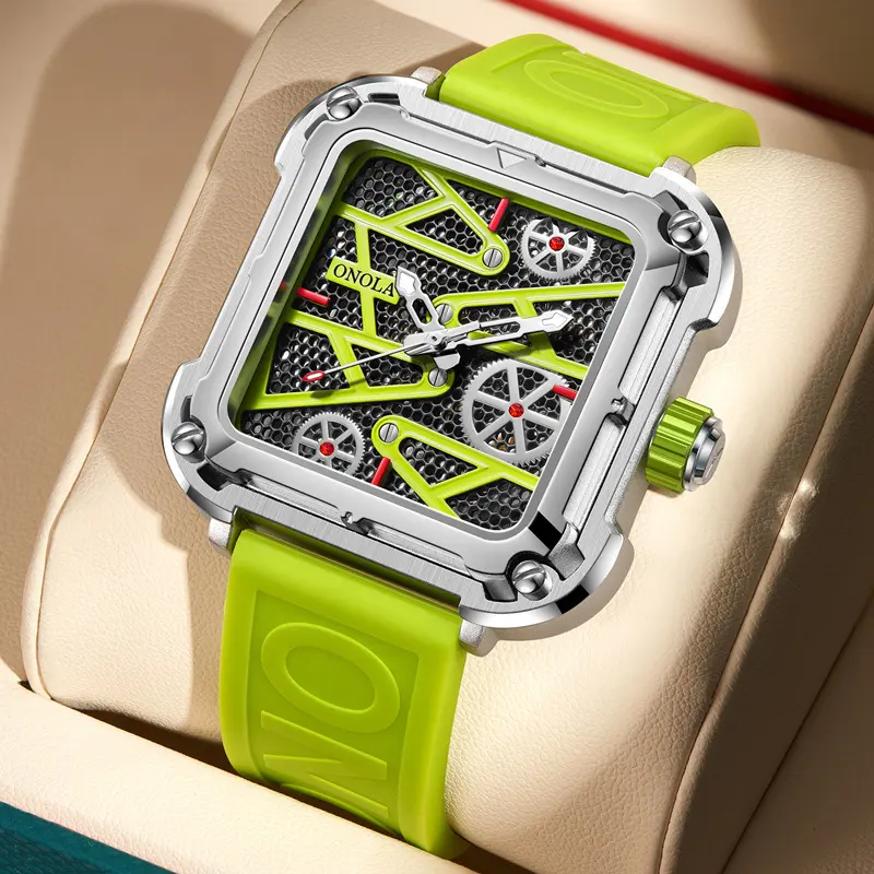 Fashion Mens Watch ONOLA Hollow Full Automatic Luxury Watches