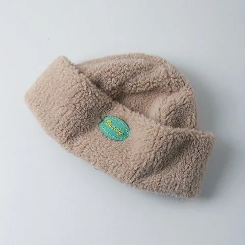 Women's Autumn And Winter Fashion Lamb Wool Hat Khaki - Shop at LoveMi