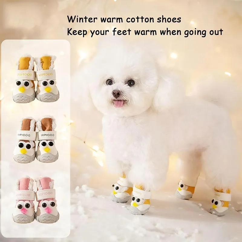 Autumn And Winter Dog Shoes, Thick Warm