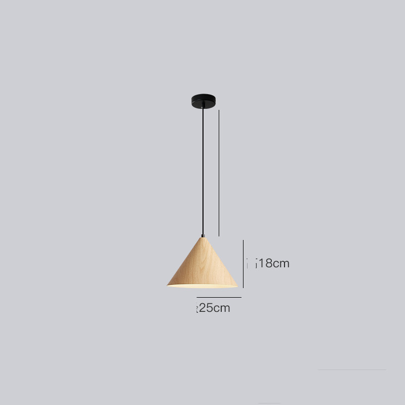 Vista laterale lampadario in legno – atmosfera soft