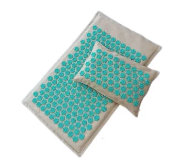 Organic Linen Lotus Needle Punched Cushion, Cushion Plus Pillow Linen Cotton Blue - Shop at LoveMi