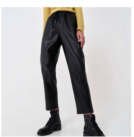 Title 4, Small Straight High Waisted Sheepskin Trousers ...