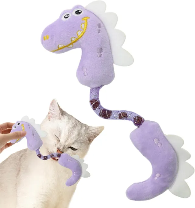 Cat Toys Cat Chew Toy For Teeth Cleaning Catnip Rope Toys For Cats Springs Cat Toy Interactive Cat Kicker Toys For Indoor Cats Purple - Shop at LoveMi