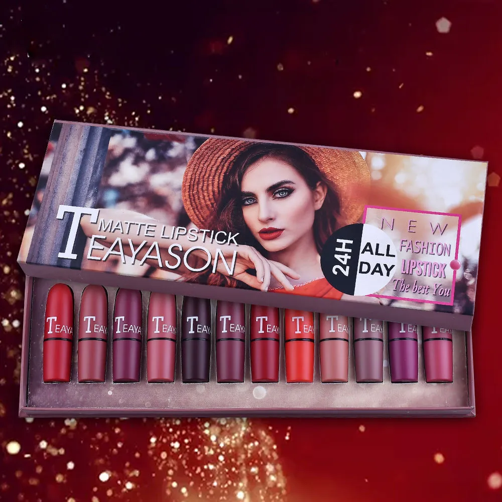 Matte Lipstick Set GIFT Batch Waterproof And Long Lasting - Lipstick Set