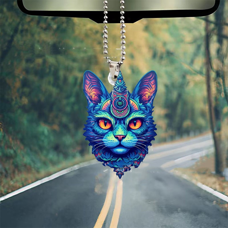 Title 2, Creative Colorful Cat Automobile Hanging Ornament