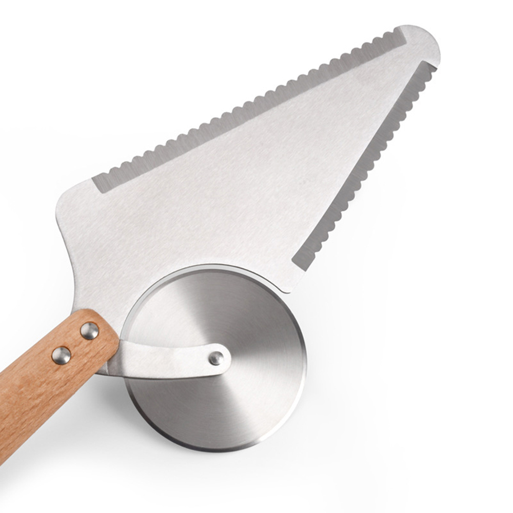 سكين دائري قطاعة بيتزا وكيك 2×1