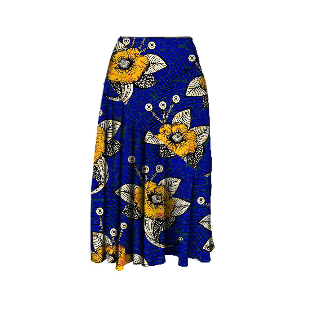 Title 3, Womens Batik Print Skirt, flowing and elegant....