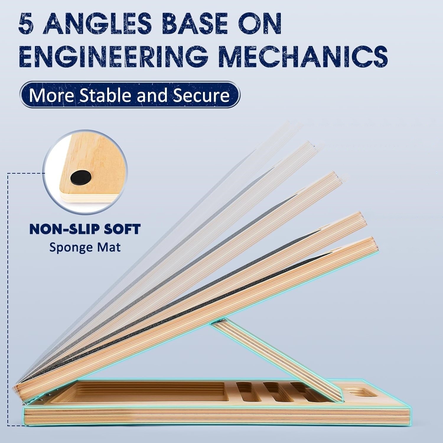 New Wooden Calf Incline Board For Yoga Workout Slant Stretcher Folded