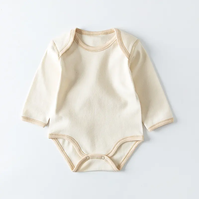 Custom Printed Bio Cotton Organic Baby Rompers Plain Onesie