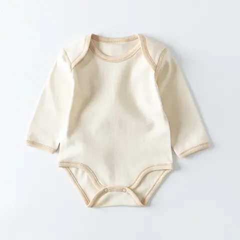 Custom Printed Bio Cotton Organic Baby Rompers Plain Onesie