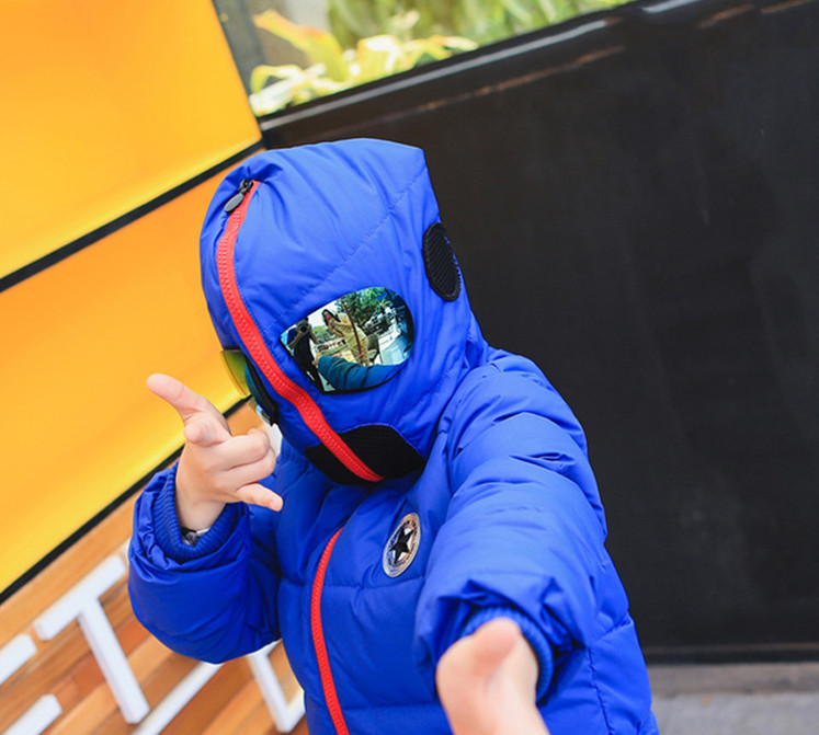Boys And Girls Glasses Down Jacket Warm