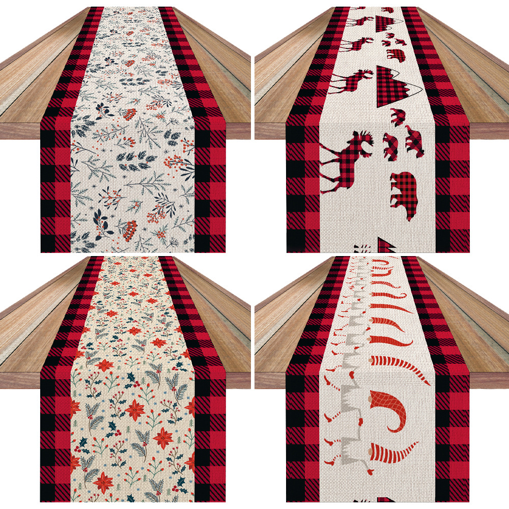 Christmas Table Runner Plaid Pattern (No.1 suit)