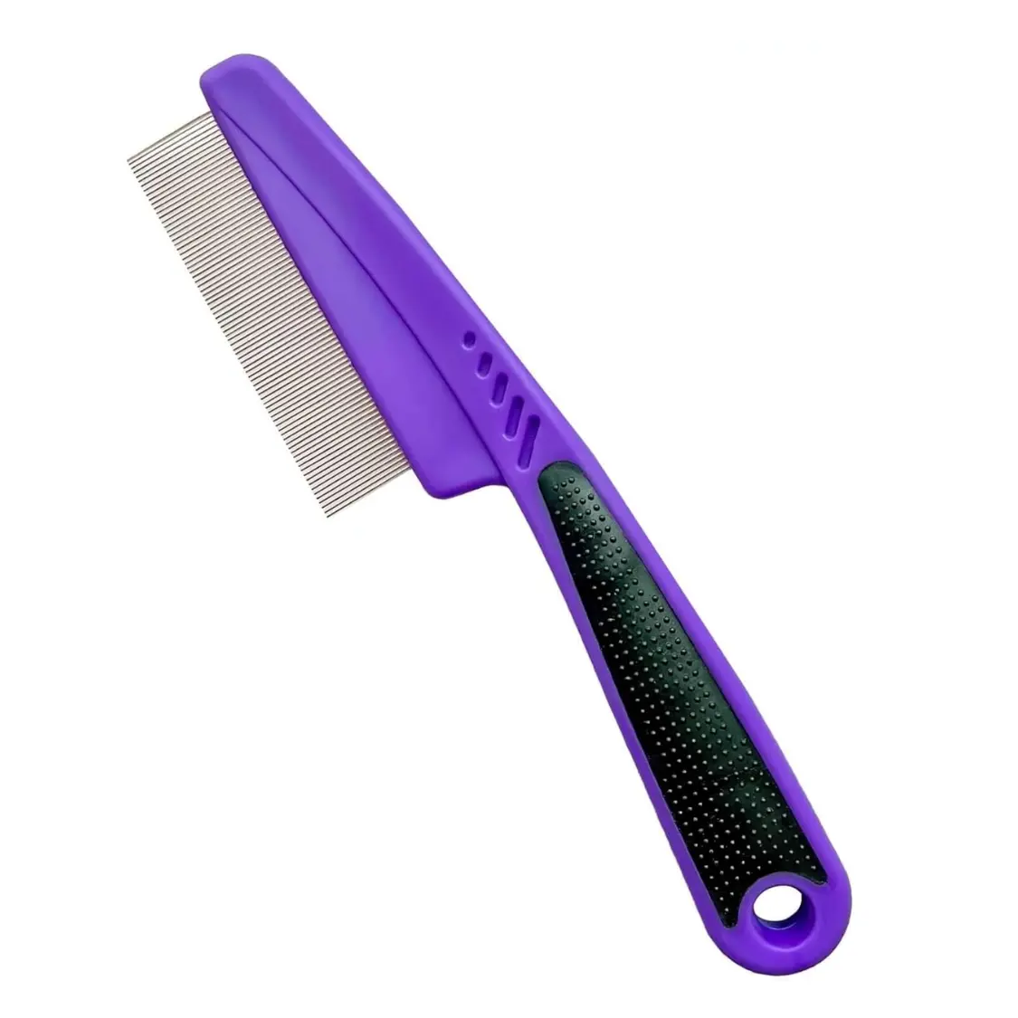 Comb With Rubber Handle, Flea And Tick
