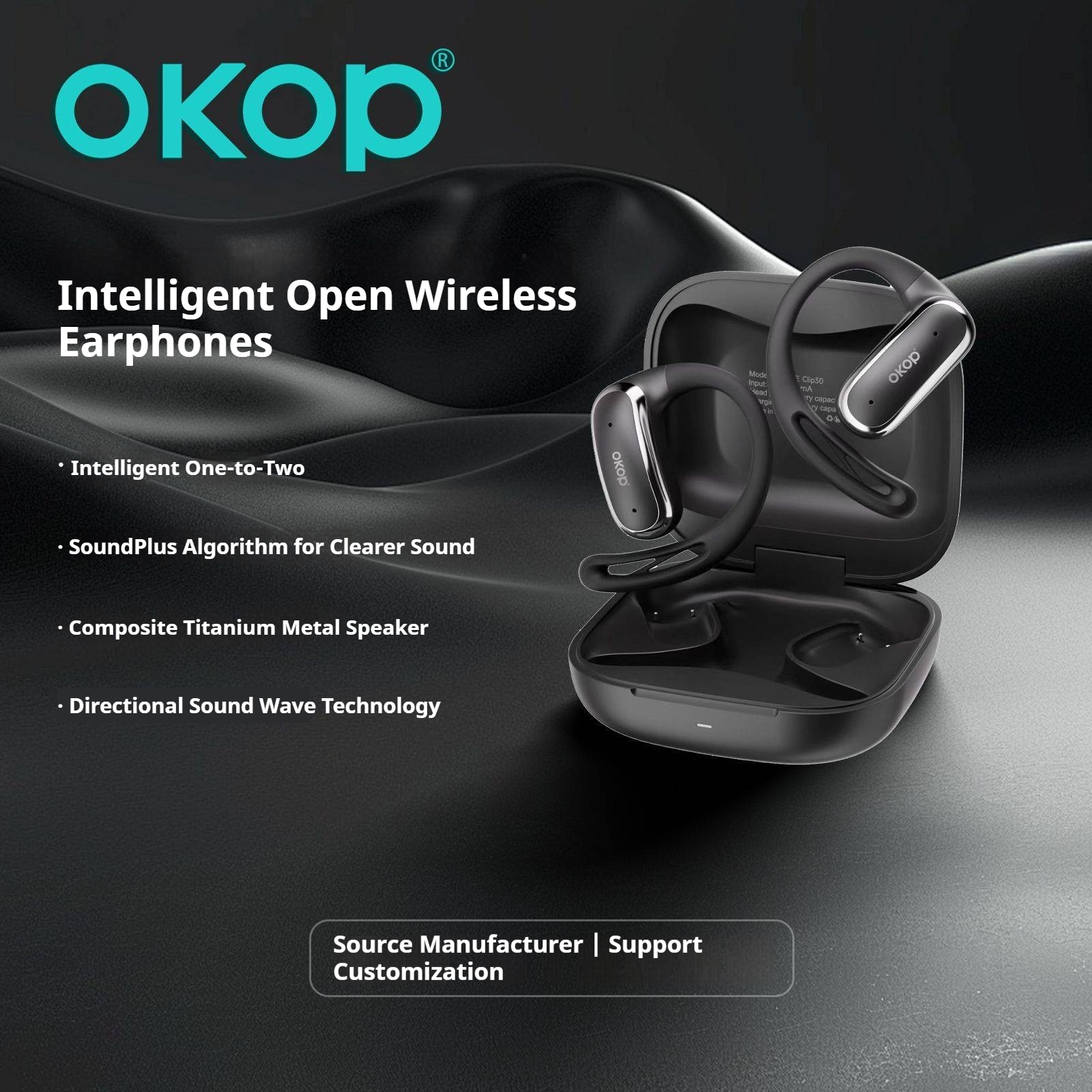KP-213 Open-Ear Bluetooth Headphones OWS Smart Noise Cancellation Multi-Point Connection 1-to-2 Low Latency High Audio Quality Hot-Selling Gaming Headset In Stock 6