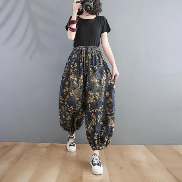Women's Age Reduction Floral Loose Jeans Style88992 - Shop at LoveMi