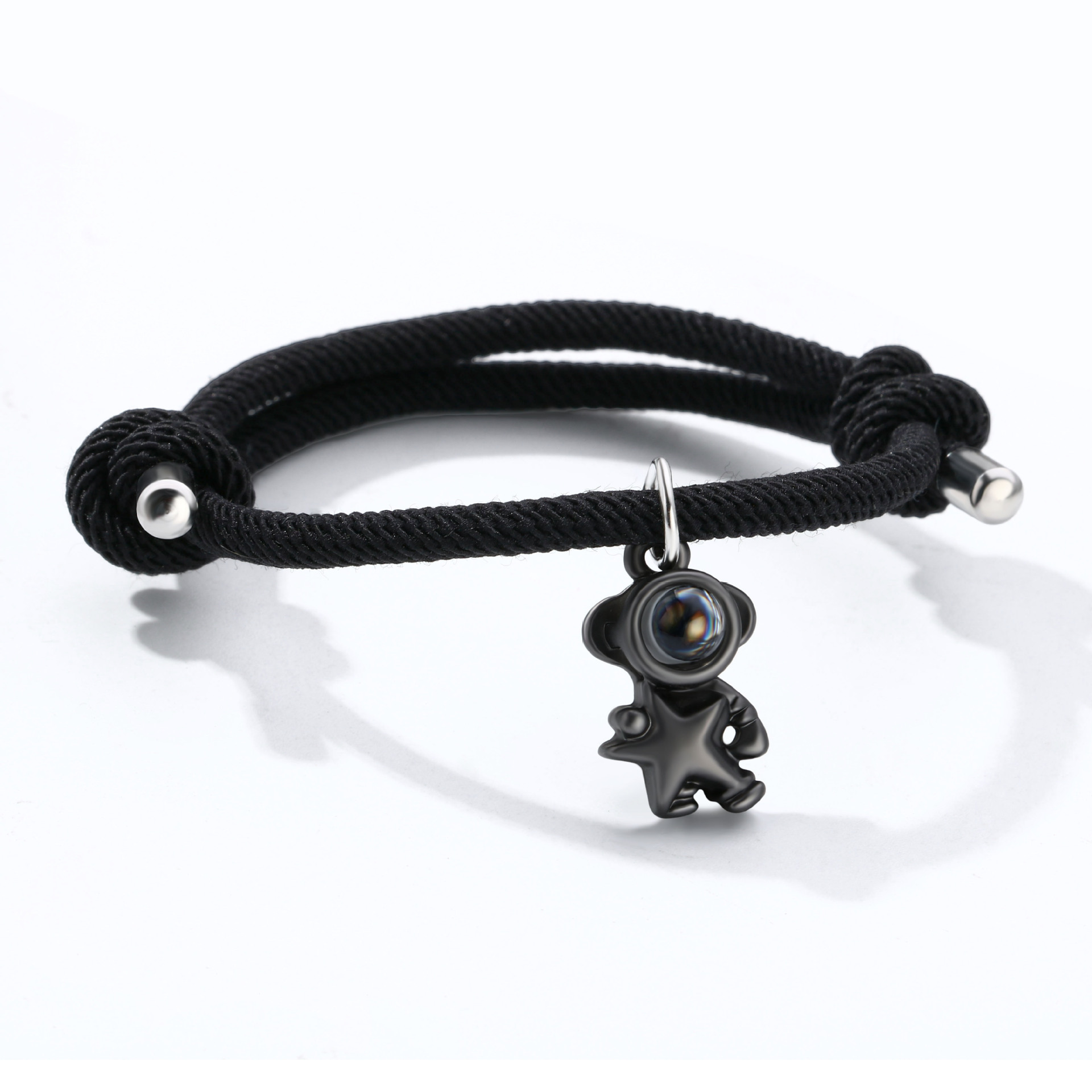 Astronaut Couple Projection Stone Bracelet Set