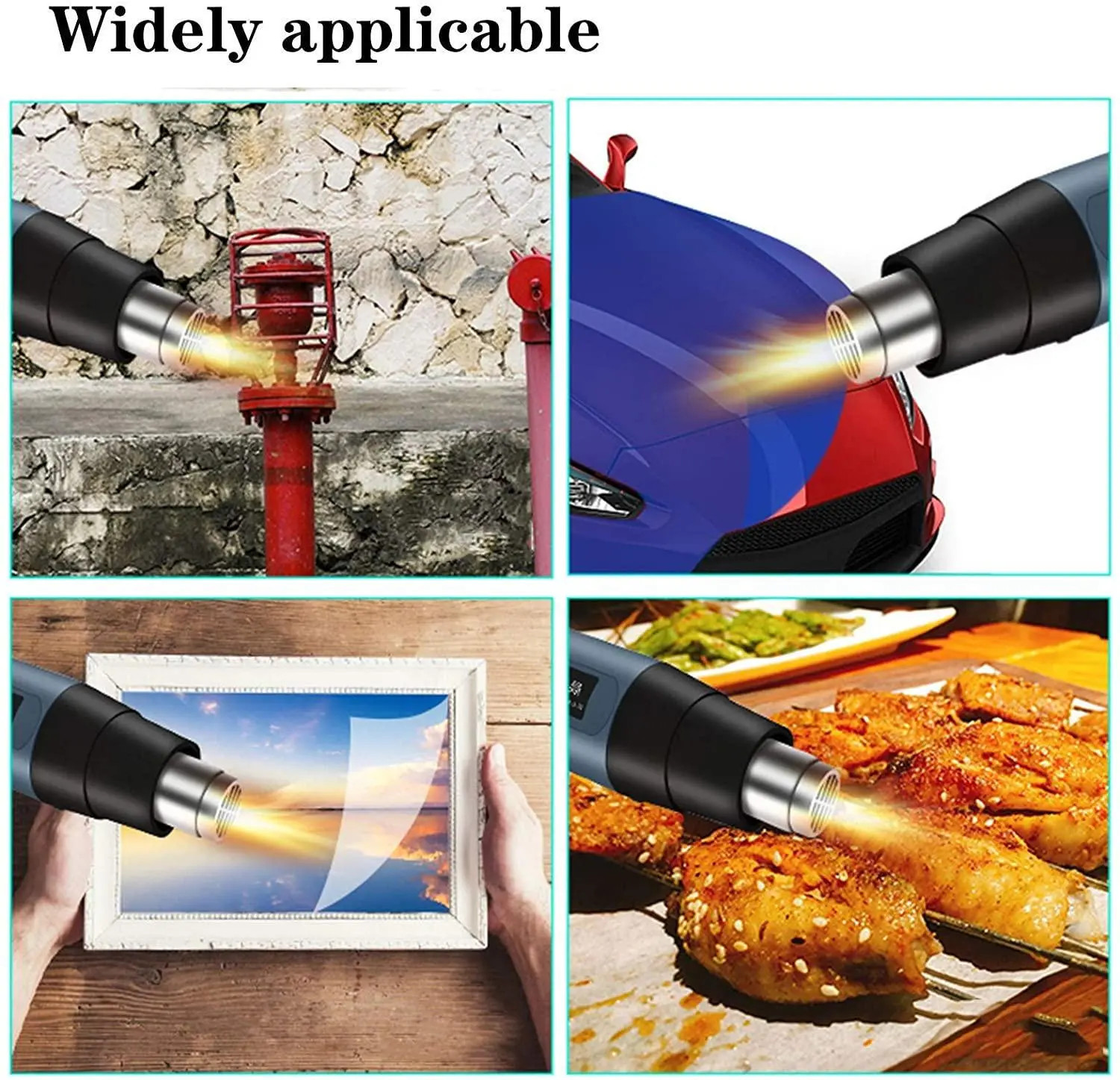 2KW Professional Hot Air Gun Heat Gun Variable Temperature Control Paint Remover — foto 15