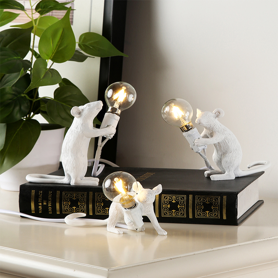 Mouse Personality Mini Decorative Lamp Children'S Room Table Lamp Dormitory Bedside Eye Protection Small Table Lamp — foto 8