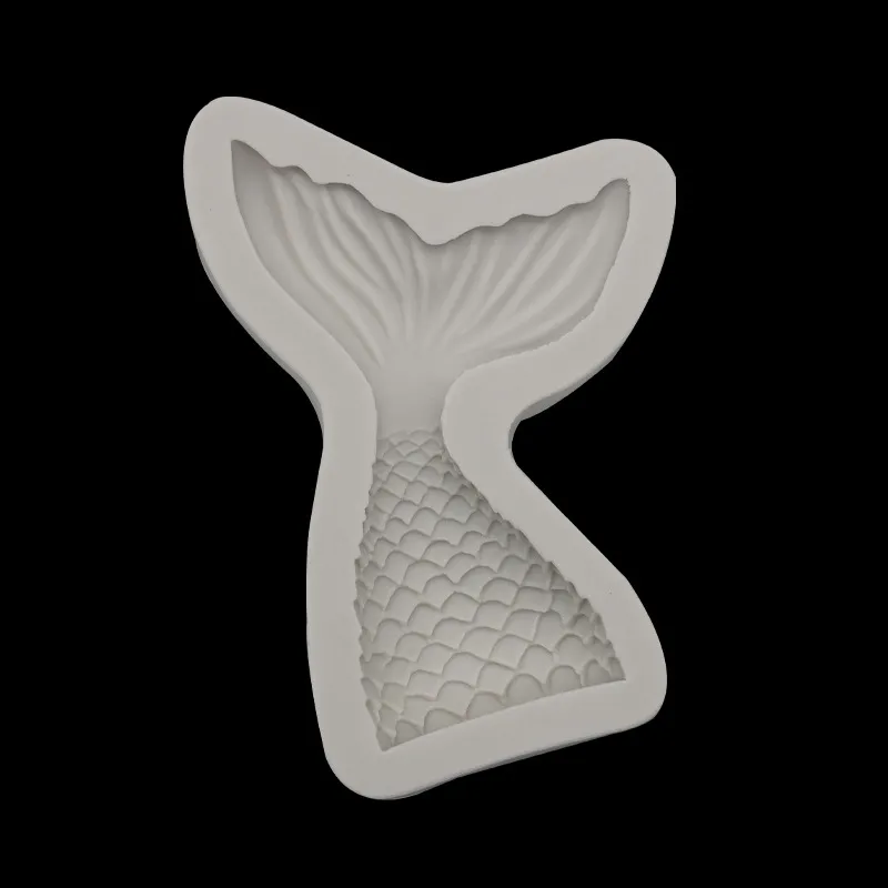 Mermaid tail fondant silicone - Little Fish Tail Grey