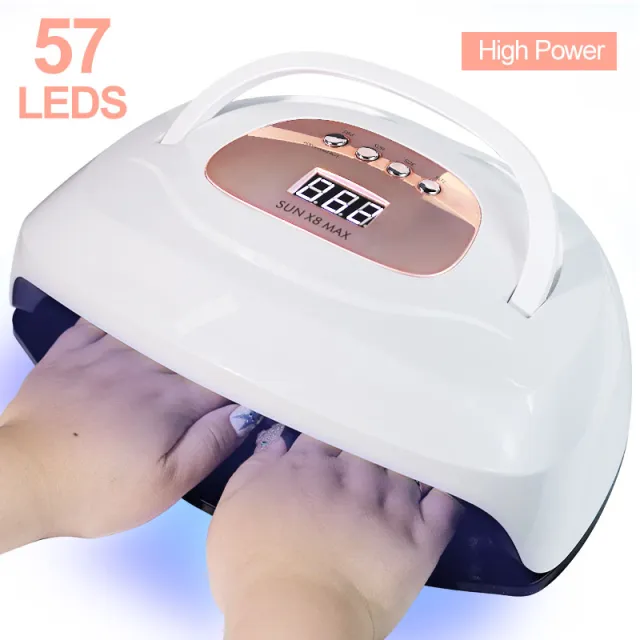 LED UV Lamp Nail Dryer LEDs Fast Drying Nail Gel Polish Manicure Gel Lamp With Motion Sensing LCD Display Golden - Shop at LoveMi