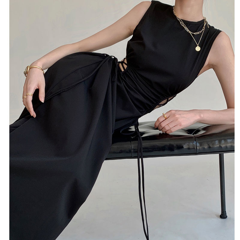 Cutout Lace-Up Sleeveless Dress, picture 2 of 5