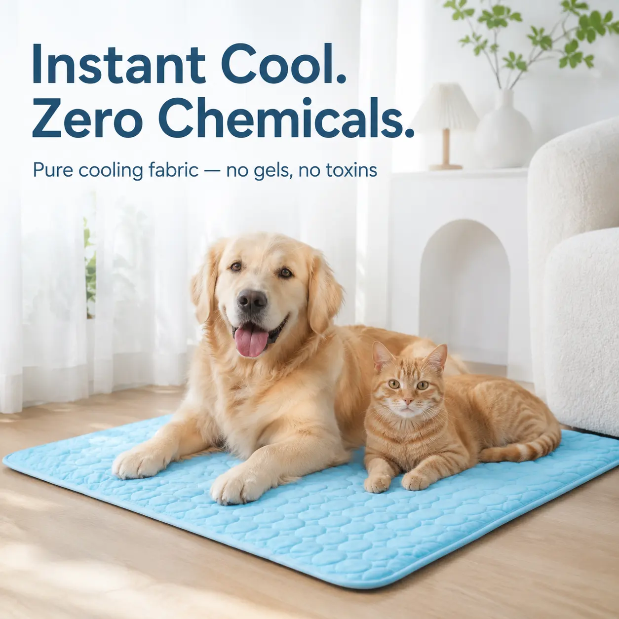 Round Pet Cooling Ice Pad - Summer