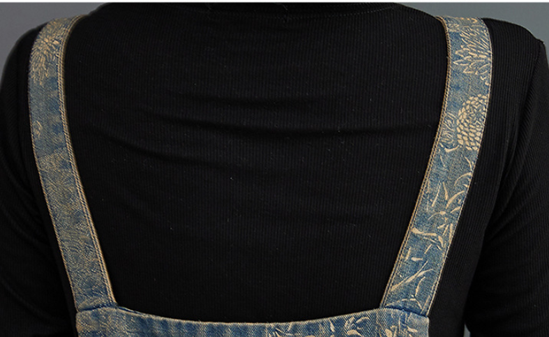 Korean Retro Loose Age-reducing Printing Braces For Women