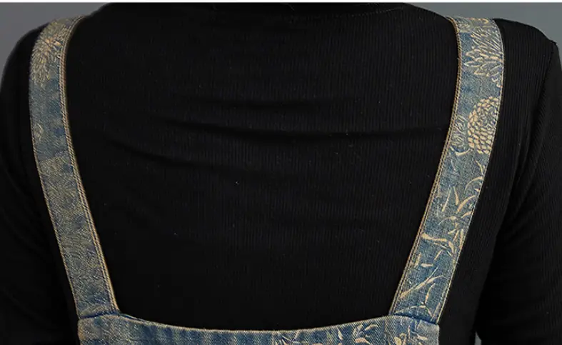 Korean Retro Loose Age-reducing Printing Braces For Women