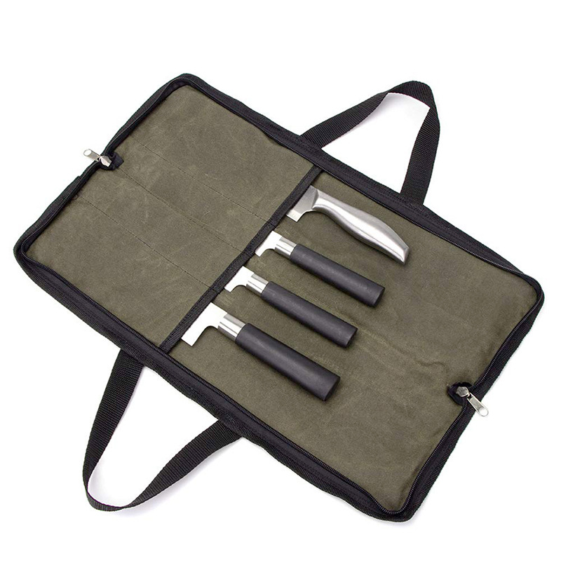 Title 2, Chef knife storage bag for safe and easy transp...