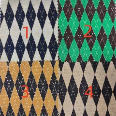 Yarn-dyed Jacquard Checkerboard Checked Men's And Women's Luggage Fabric Knitted - Color1 - View 1