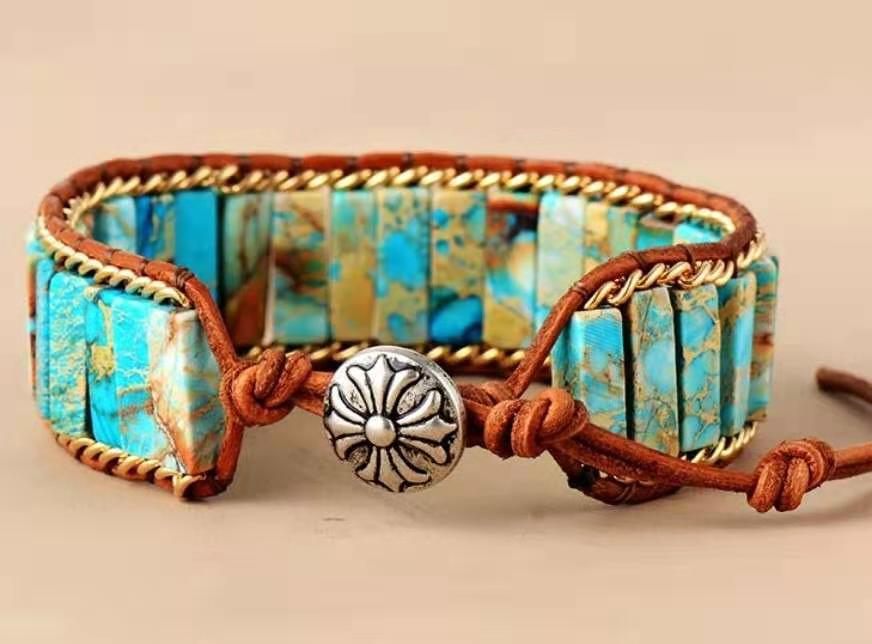 Woven Leather European And American Bohemian Creative Jewelry