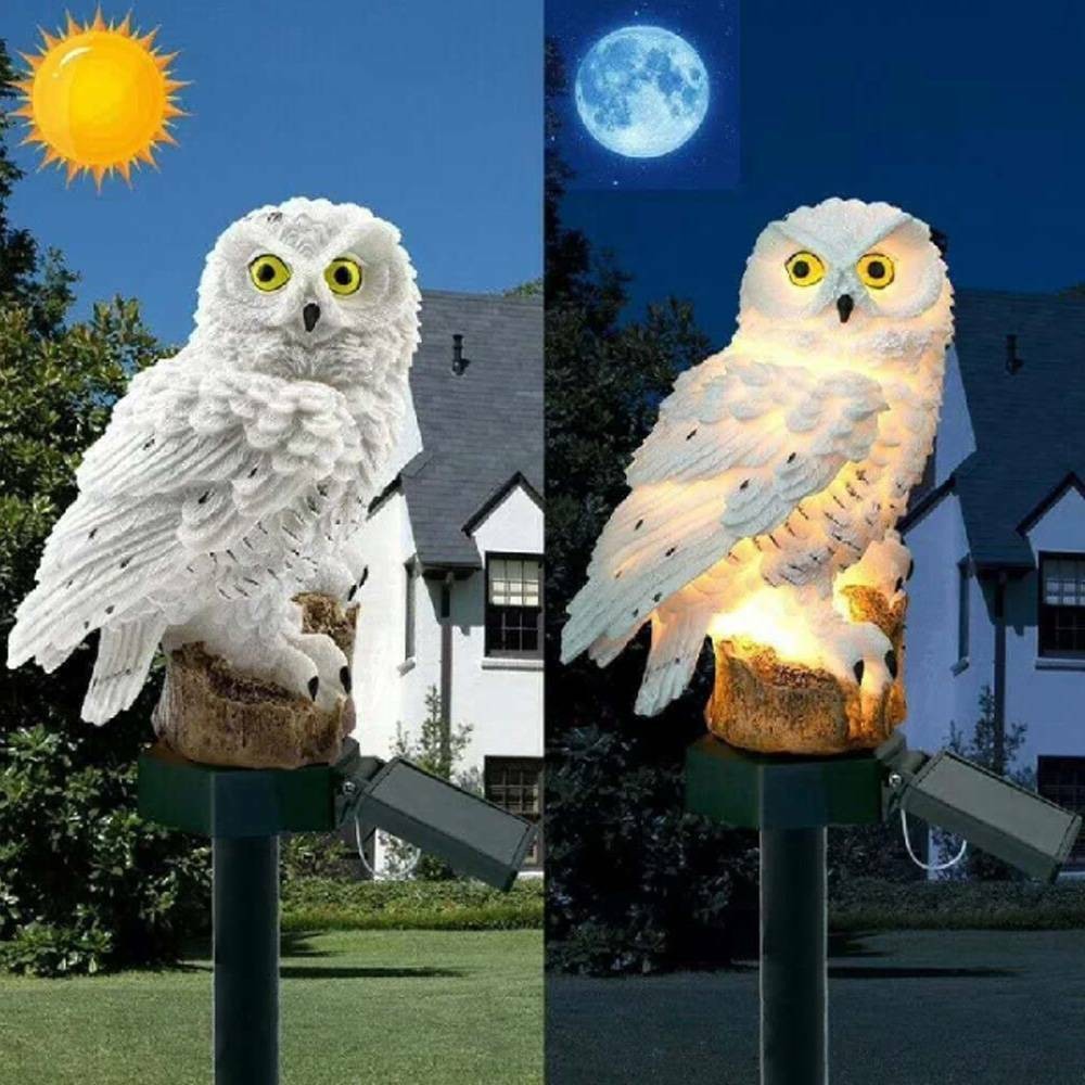 Solar Owl Garden Light Outdoor Waterproof LED Lawn Lamp For Pathway Yard Patio — image 7