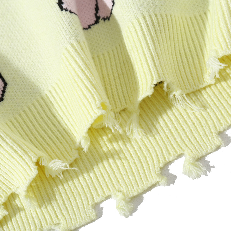 Women's Sweater Urban Casual Printing Knit Pullover