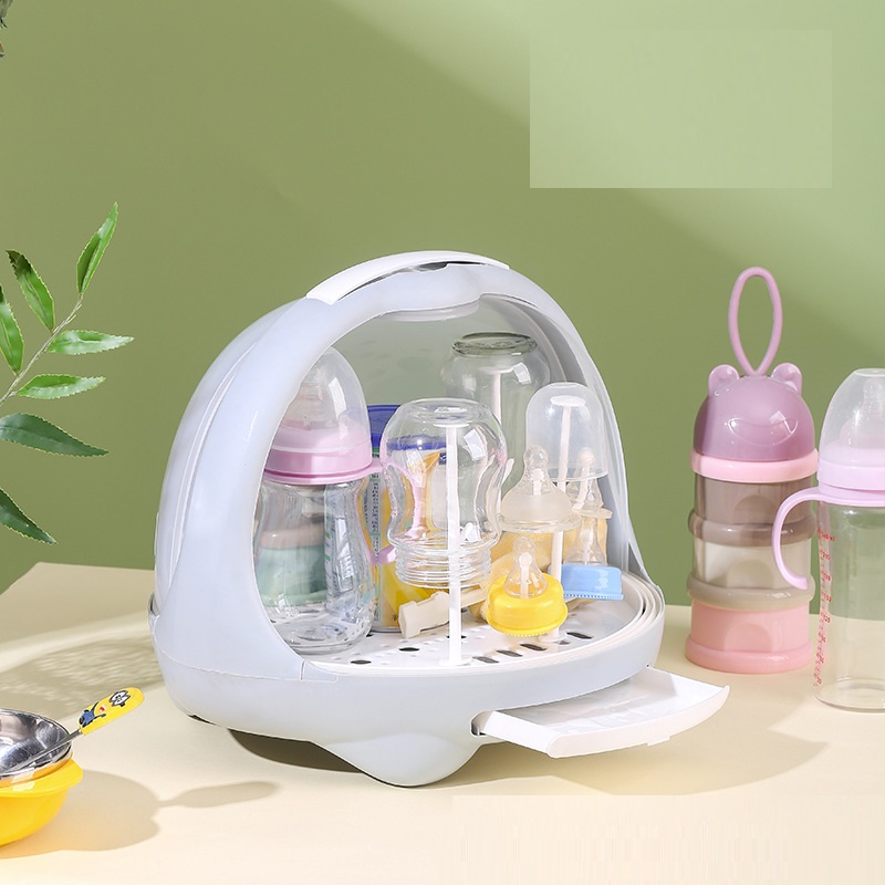 31ad5ecc 46ad 499f 8c9e 35c8fe0f8497 - Baby Cutlery Bottle Storage Box Drain Rack