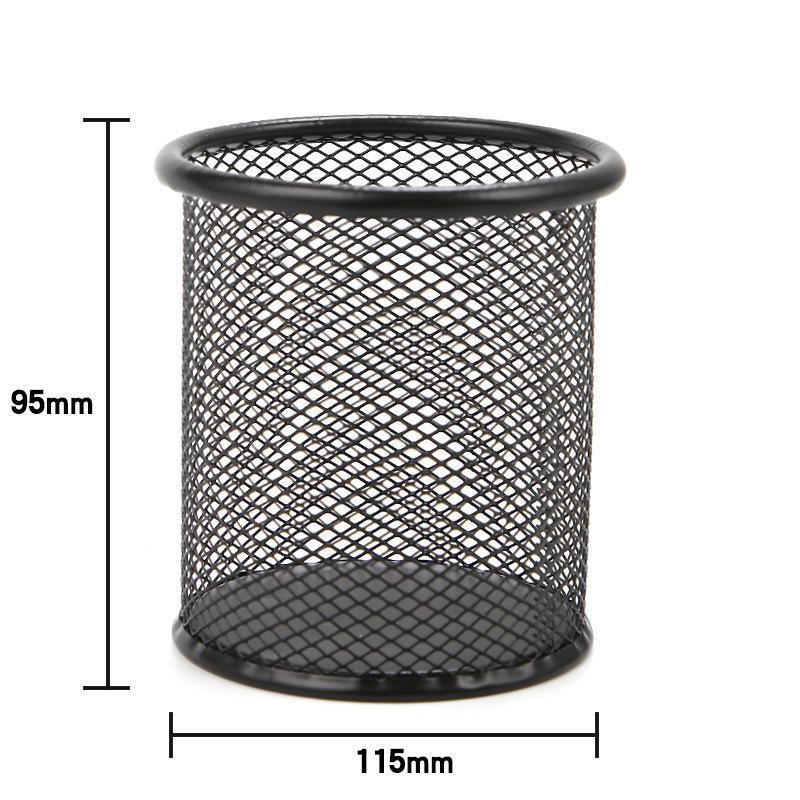 Metal Storage Bucket Black