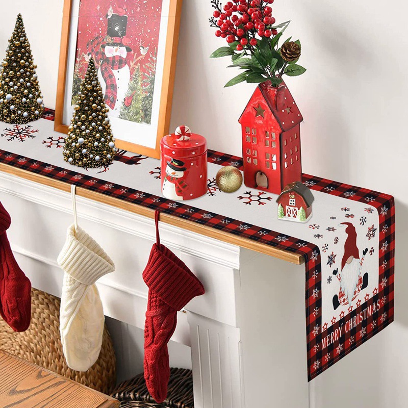 Christmas Home Decoration Table Runner (Style 1-33x180cm)