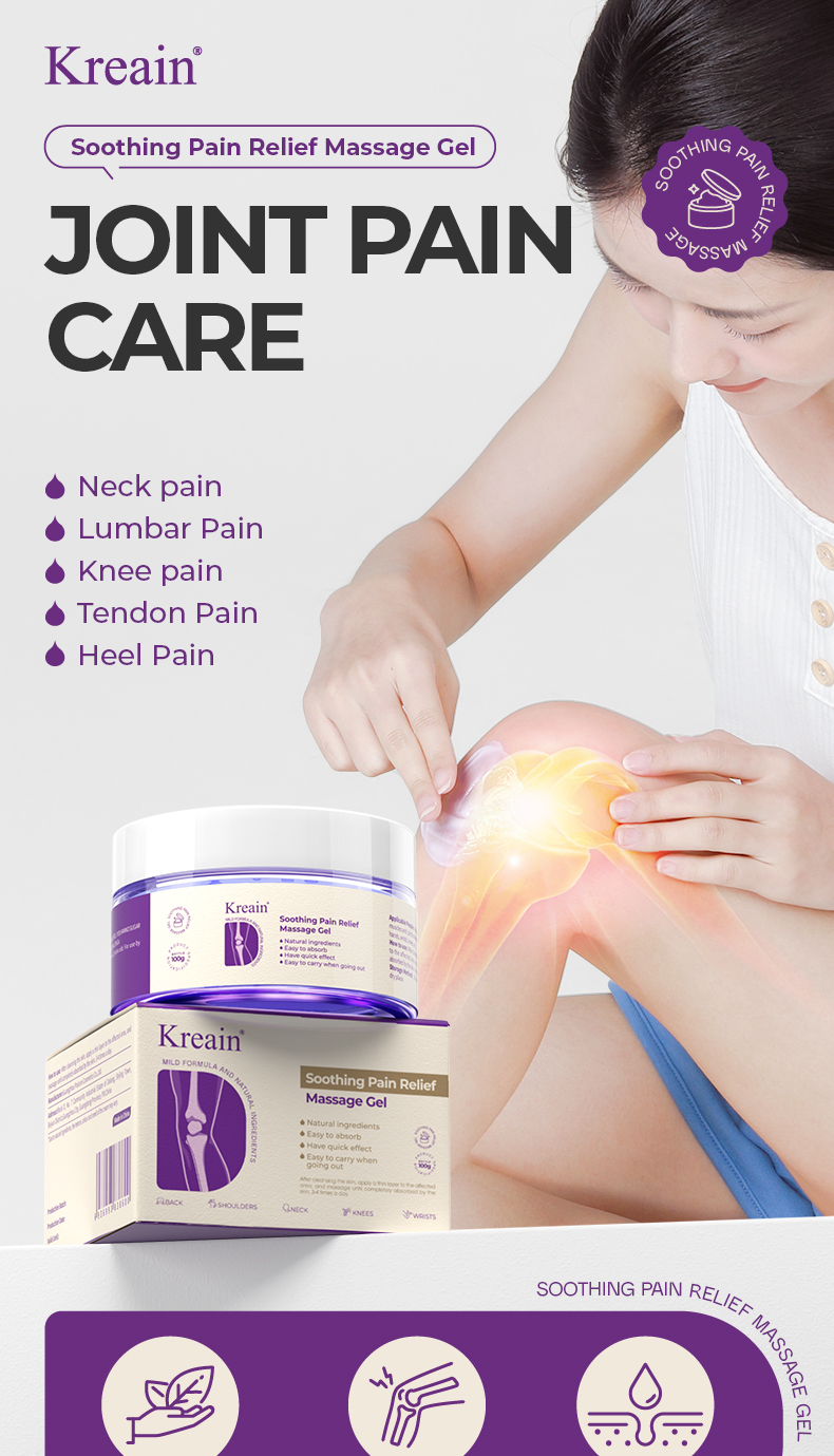 Kreain Rapid Relief Muscle Therapy Gel Soothes Knees, Lumbar, Neck…