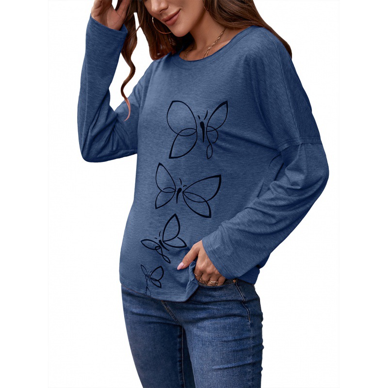 Women's Pullover Loose Casual Bottoming T-shirt Top
