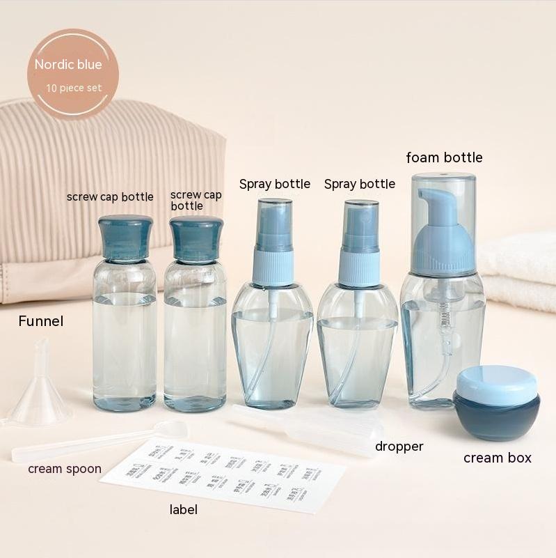 Transparent Blue 10 Piece Set