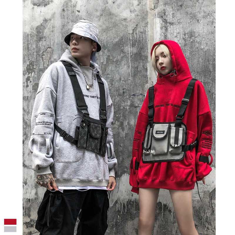 High Street Hooded Loose Letter Embroidered Sweatshirt