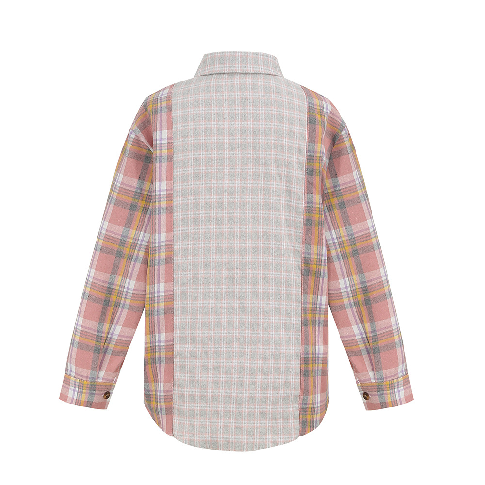 Title 2, Multicolor Paneled Jacket Cardigan Single Breas...