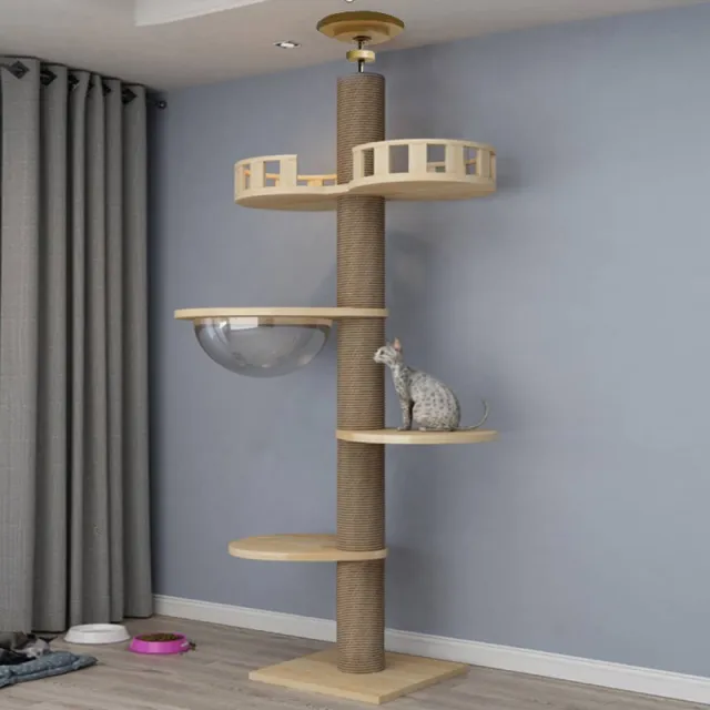 Solid Wood Column Cat Climbing Frame Toy Style E - Shop at LoveMi