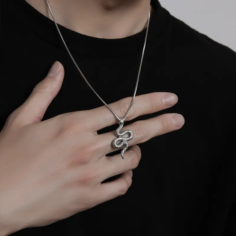 Fashion Personality Snake Pendant For Men