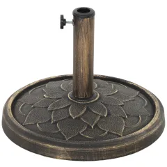 Round Patio Umbrella Base, 26 Lbs Resin Umbrella Stand Base, Heavy Duty Patio Umbrella Holder For 1.31.51.9 Umbrella Poles For Outdoor, Lawn, Pools... - View 1