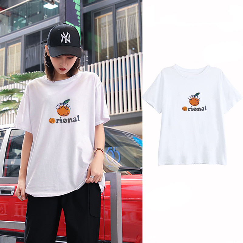 Summer Women's All-match Student Printed T-shirt Women's Trend
