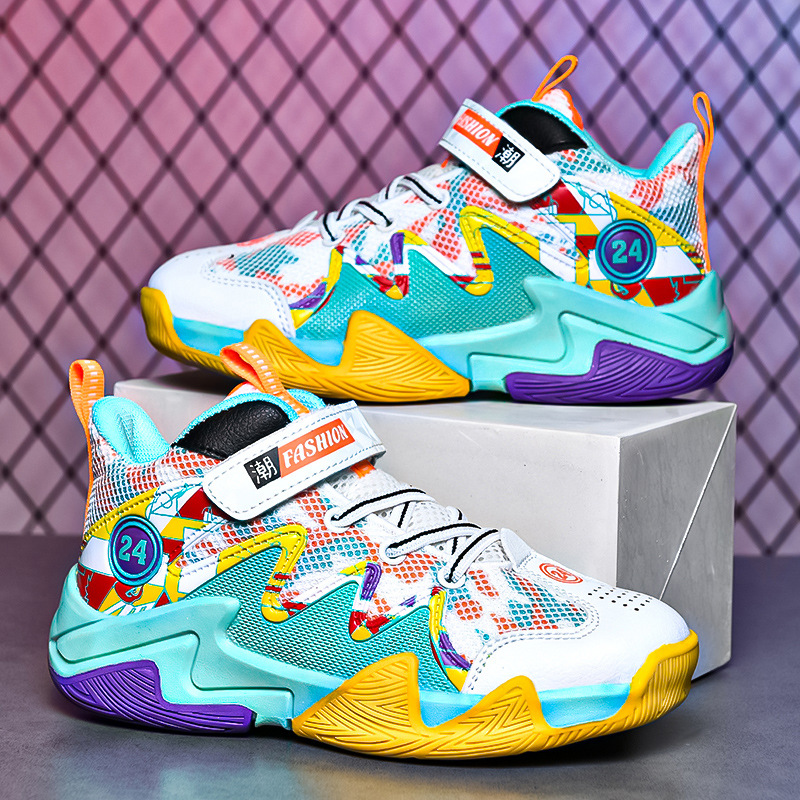 Boys' Basketball Mesh Breathable And Wear-resistant Shoes — foto 3