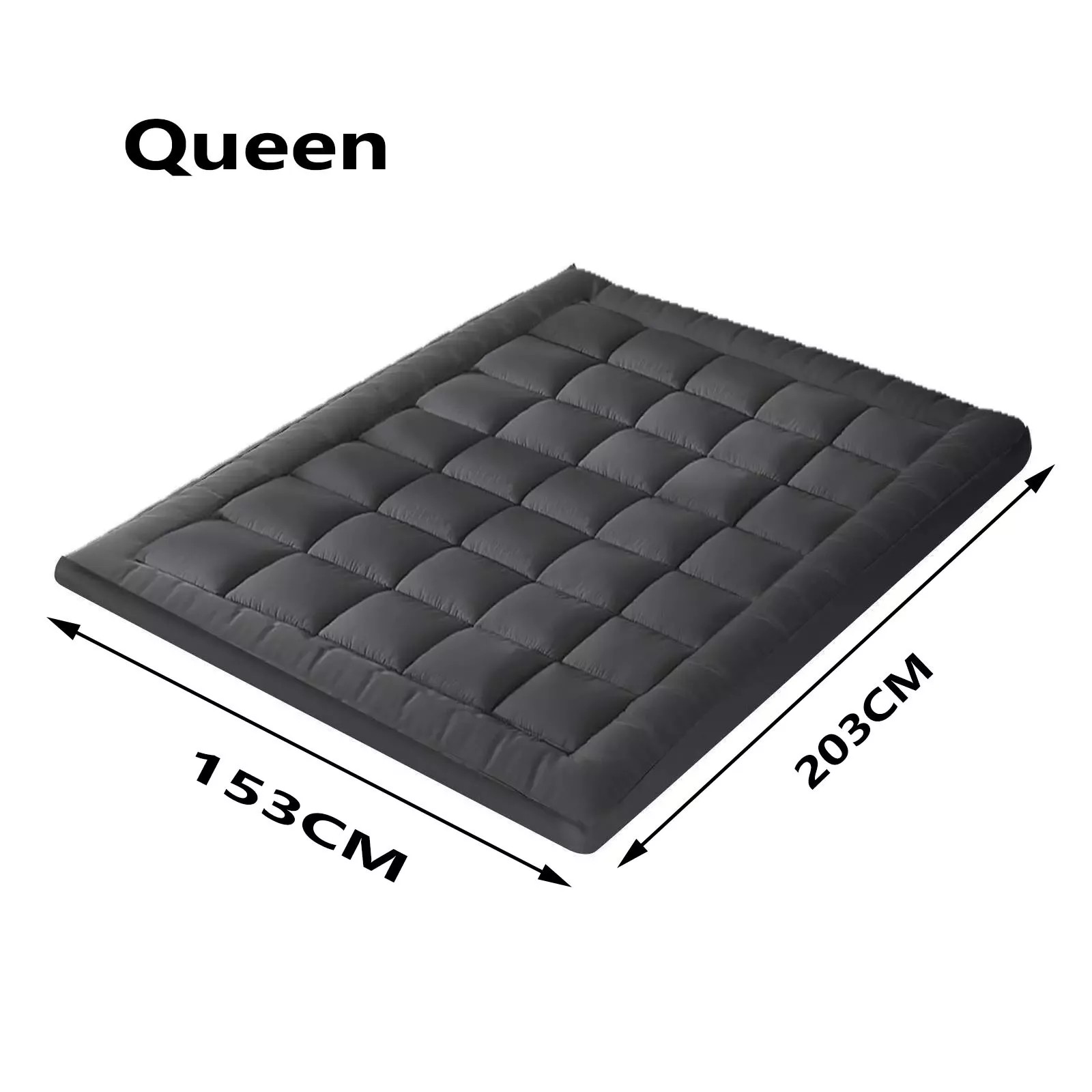 5CM Mattress Topper-Black-153x203